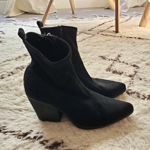 SOUL Naturalizer Black Melodi Ankle Boots Size 9.5